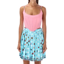 Versace Allover Corset Top