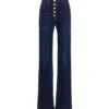 Elisabetta Franchi Logo Button Jeans -ITALIST SHOP 010310c709bfe30050b55ca1e4ef7a51