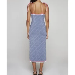 FENDI Mirror Motif Viscose Long Dress 8 FENDI Mirror Motif Viscose Long Dress -ITALIST SHOP 0150fe2ea6a87d8b9ca5fa96fe9449c6