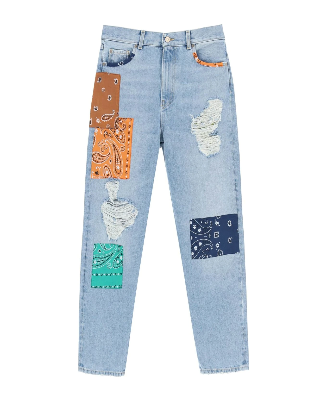 Alanui 'california' Patchwork Jeans 3 Alanui 'california' Patchwork Jeans