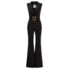 MOSCHINO Plunging V-neck Darted Waist Jumpsuit -ITALIST SHOP 03cd2cb5270e29de1ae228050e5be37c