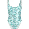 Versace Swim One-piece Lycra Vita Recycled Logomania Print Gold Outline Lamina -ITALIST SHOP 07aa0c75de81260f6d59b8bcd6b7dc79