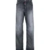 DSQUARED2 Grey Cotton Blend Jeans -ITALIST SHOP 087a161a131010fca802afff6206ea00