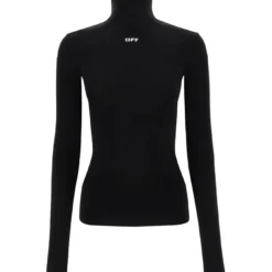 Off-White Second Skin Long Sleeve Turtleneck Top
