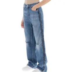 STELLA MCCARTNEY Straight Leg Jeans With Zippers -ITALIST SHOP 0a65ad7d039aa60714f171d101467ad6