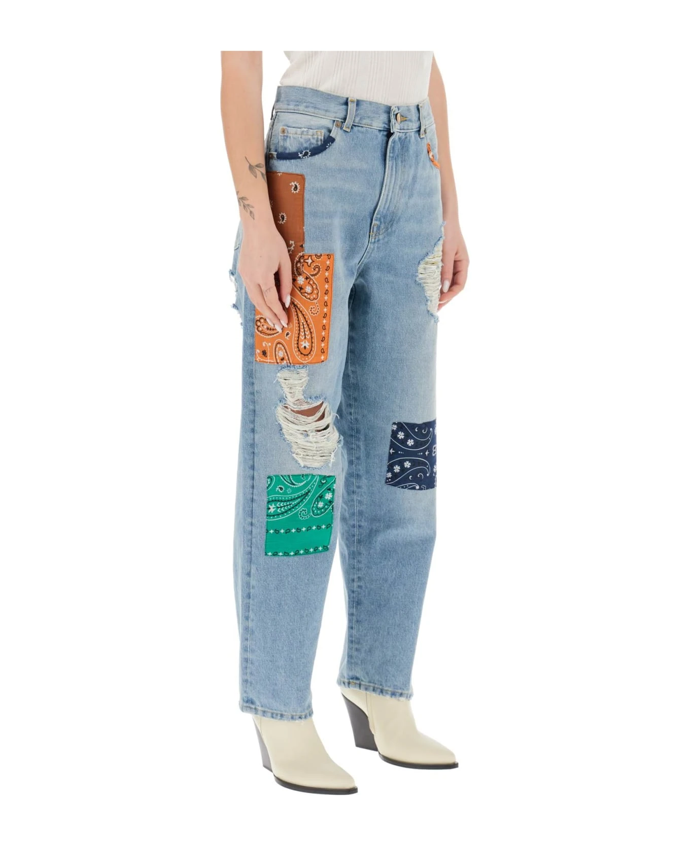 Alanui 'california' Patchwork Jeans 4 Alanui 'california' Patchwork Jeans - Image 2