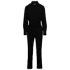 Black Jumpsuit With Classic Collar And Belt In Triacetate Blend Woman -ITALIST SHOP 0da026479ca868318ebceec09736d833