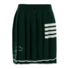 Green Pleated Mini-skirt With Dachshund Print And 4 Bar Detail In Wool Woman -ITALIST SHOP 0df9eb734224c1a292931197864e69e8