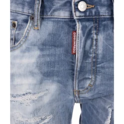 DSQUARED2 Light Ripped Wash 24/7 Jeans -ITALIST SHOP 0e937f5557aefa8c9831f38b1b0d6d79
