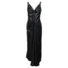 Maison Margiela Black Poly Ruched Midi Dress In Polyester Woman