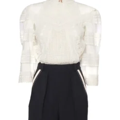 Elisabetta Franchi Jumpsuit Featuring Macramé Shirt -ITALIST SHOP 108aae8ea1bff62301d1820c38020373