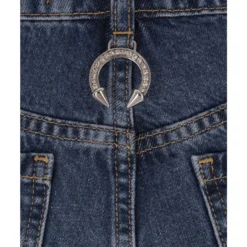 PHILIPP PLEIN Boyfriend Jeans In New Baroque Blue Denim With Crystals -ITALIST SHOP 10b555b80b2a22606bd6d3956dd2541b