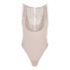 Bodysuit With Embroidered Ascot Tie Elisabetta Franchi