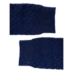 Black And Blue Iconic Zig Zag Short Socks In Lightweight Lamé Knit Woman Missoni -ITALIST SHOP 1694a57c039f57911fc8b31fdfb18699