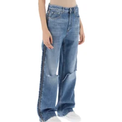 STELLA MCCARTNEY Straight Leg Jeans With Zippers -ITALIST SHOP 19bd127821024425d90acf737fad18f2