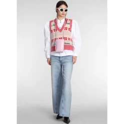 Ganni Jozey Jeans In Blue Cotton -ITALIST SHOP 1d2f674b29a954e0074d2686259eda08