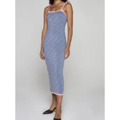 FENDI Mirror Motif Viscose Long Dress 7 FENDI Mirror Motif Viscose Long Dress -ITALIST SHOP 1d325c7143972139dca86c6b03ff9a43