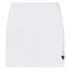 Prada Logo-plaque Cotton Miniskirt