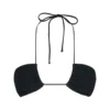 MC2 Saint Barth Woman Black Crinkle Bandeau Top -ITALIST SHOP 2274a3673c12009f80de629563c50e9a