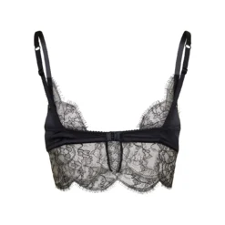 Dolce & Gabbana Black 'chantilly' Bralette In Silk Blend Woman -ITALIST SHOP 2536deb2e42ace7a1de3e74150edd414