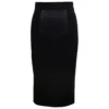 Dolce & Gabbana Midi Black Skirt With Quilted Detail In Fabric Woman -ITALIST SHOP 288179ed08c5e142d871e9df80f60746