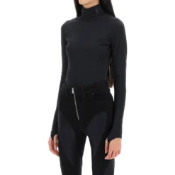 Mugler Bodysuit With Stand Collar -ITALIST SHOP 2bf9c9d4ff1dc35b14068e4b99d3e6b1