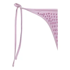 SELF PORTRAIT Bikini Slip With All-over Crystal Embellishment In Lilac Polyammide Woman -ITALIST SHOP 2c8255bf434c0f031784b6a6c624aad7