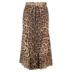 Dolce & Gabbana Animalier Midi Skirt