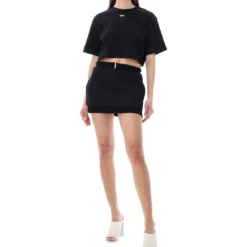 Off-White Wool Blend Rib Band Mini Skirt -ITALIST SHOP 2f20c07e0f470ebe212a79c53d3e1f9e