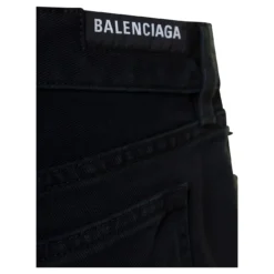 Balenciaga Black Miniskirt With Raw-cut Hem In Cotton Woman -ITALIST SHOP 300e482a401f04cf727b8d843fd0c590