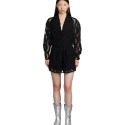 IRO Emsi Dress In Black Cotton