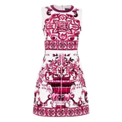 Dolce & Gabbana Majolica Print Brocade Mini Dress