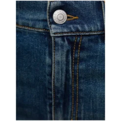 Alexander McQueen Blue 5-pocket Flared Jeans With Logo Patch In Cotton Denim Woman -ITALIST SHOP 35a01f6ad4384ed058353096d4faa3ce