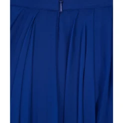 Alexander McQueen Long Draped Dress In Ultramarine Blue Silk -ITALIST SHOP 3b2892bcc342c8aa9edf7f4dab58ac0d