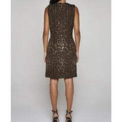 Dolce & Gabbana Leopard Print Wool Dress -ITALIST SHOP 3b9728a642ba7050049ed7042a0ca934