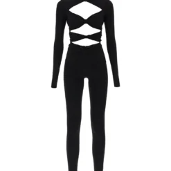 Roberto Cavalli Long-sleeved Jumpsuit With Cut-outs