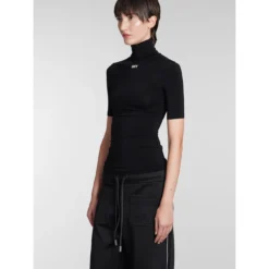 Off-White Topwear In Black Viscose -ITALIST SHOP 3d7886444c3975facff73e2945f79b1e