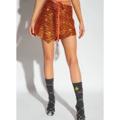 Sequinned Asymmetric Mini Skirt -ITALIST SHOP 3ecdd2f2726a12016eab5a422070f906