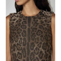 Dolce & Gabbana Leopard Print Wool Dress -ITALIST SHOP 3ff6cd7ece541b2c6d655bf3a5ad098d