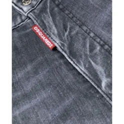DSQUARED2 Grey Cotton Blend Jeans -ITALIST SHOP 40c06cf34aa009d57e0018eac7ea35e8