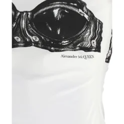Alexander McQueen Corset Print T-shirt -ITALIST SHOP 420652f085ed100ce993ebc61d03a12e