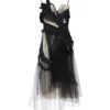 Maison Margiela Midi Dress In Tulle With Taffeta Inserts -ITALIST SHOP 43d7271a07eaa2eeb3049f8e4f252da9