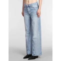 Ganni Jozey Jeans In Blue Cotton -ITALIST SHOP 44f37a8f24b936d68e5bba056f49a2ff