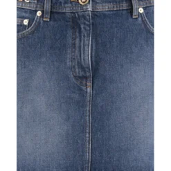 Versace Medusa Denim Miniskirt '95 -ITALIST SHOP 466828e4048c1ceafccffe14f66342bf