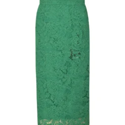 Dolce & Gabbana Rear Zip Floral Lace Skirt