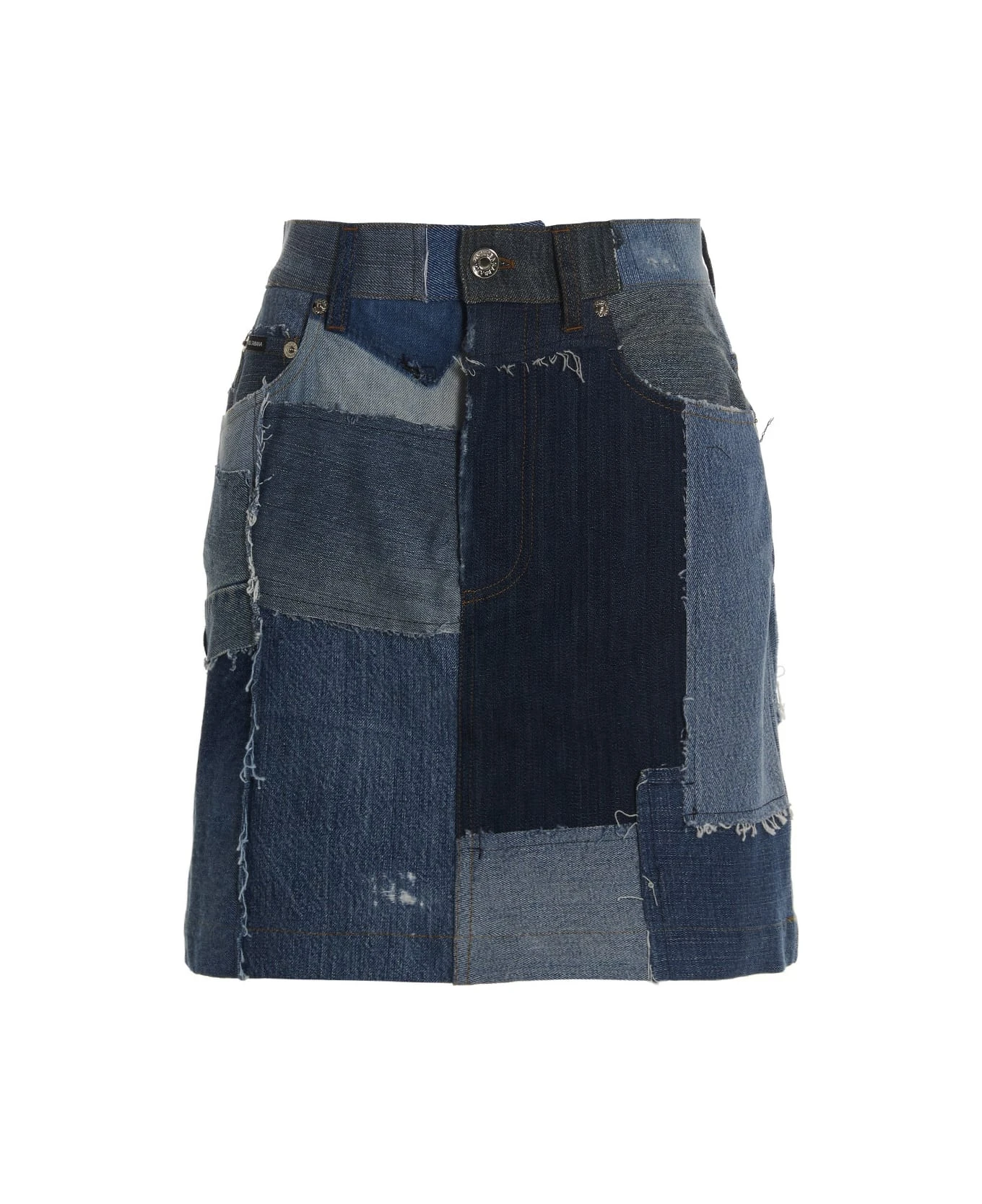 Dolce & Gabbana Patchwork Skirt 3 Dolce & Gabbana Patchwork Skirt