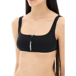 Off-White Bikini Set With Zip And Logo -ITALIST SHOP 4f5a02b2f4362cefff212c54965bca93