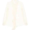 Dolce & Gabbana Silk-georgette Blouse With Ruffles