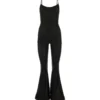 OSEREE Black Stretch Mesh Jumpsuit -ITALIST SHOP 522a1026e8dd80df24cb0a252c63b240
