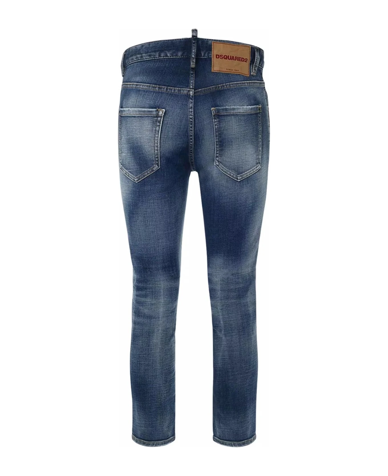 DSQUARED2 Blue Stretch-cotton Denim Jeans 3 DSQUARED2 Blue Stretch-cotton Denim Jeans - Image 2